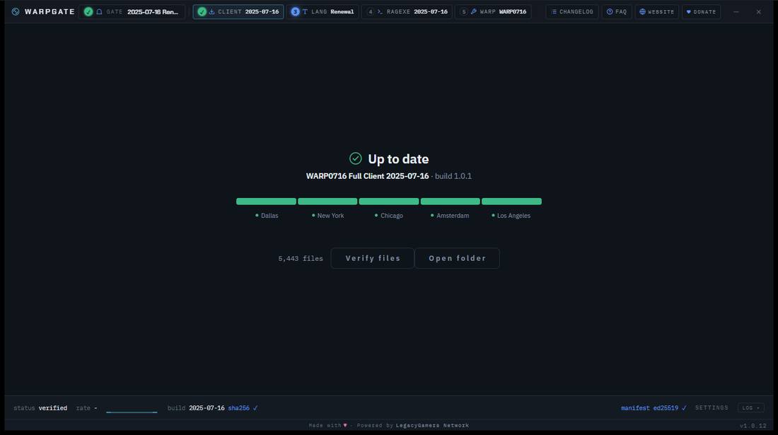WARPGATE in the Minimal, dark look