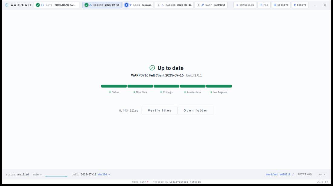 WARPGATE in the Minimal, light look